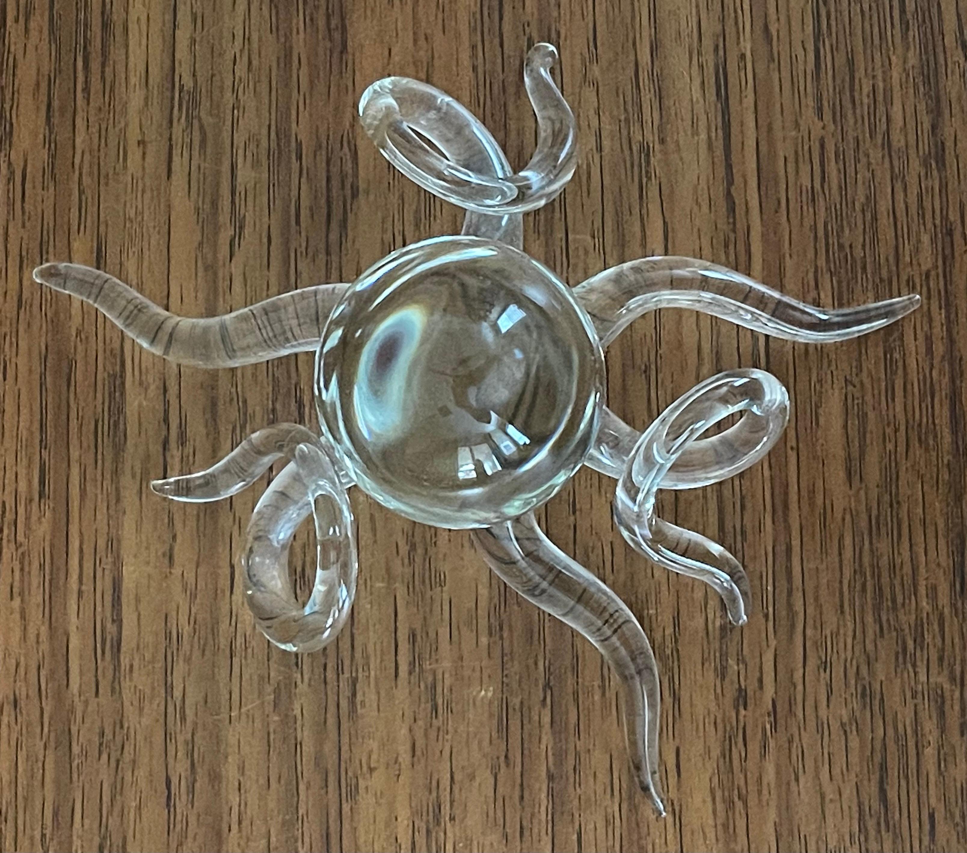 20th Century Art Glass Octopus Sculpture by Hans Godo Frabel For Sale