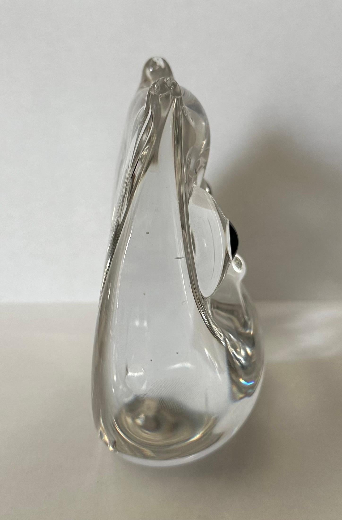 Art Glass Owl Sculpture / Paperweight For Sale 1