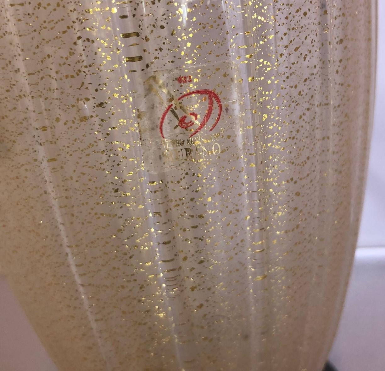 20th Century Art Glass Owl Vase by Gambaro & Poggi for Murano
