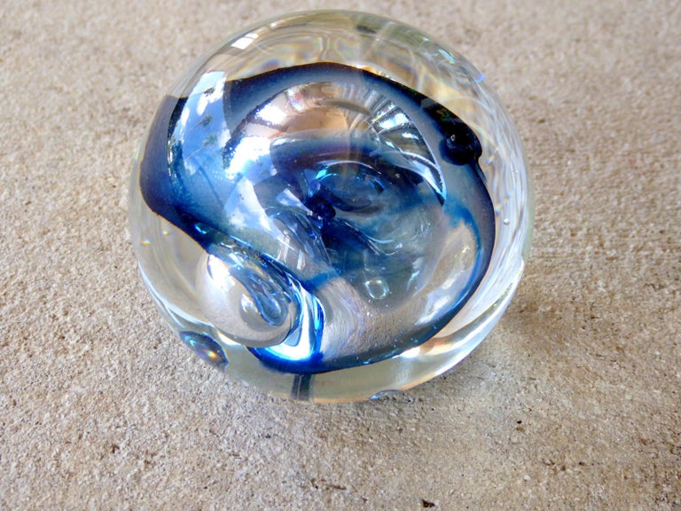 Art Glass Paperweight by Rollin Karg For Sale at 1stDibs