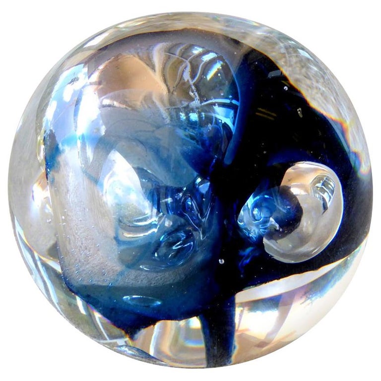Art Glass Paperweight by Rollin Karg For Sale at 1stDibs