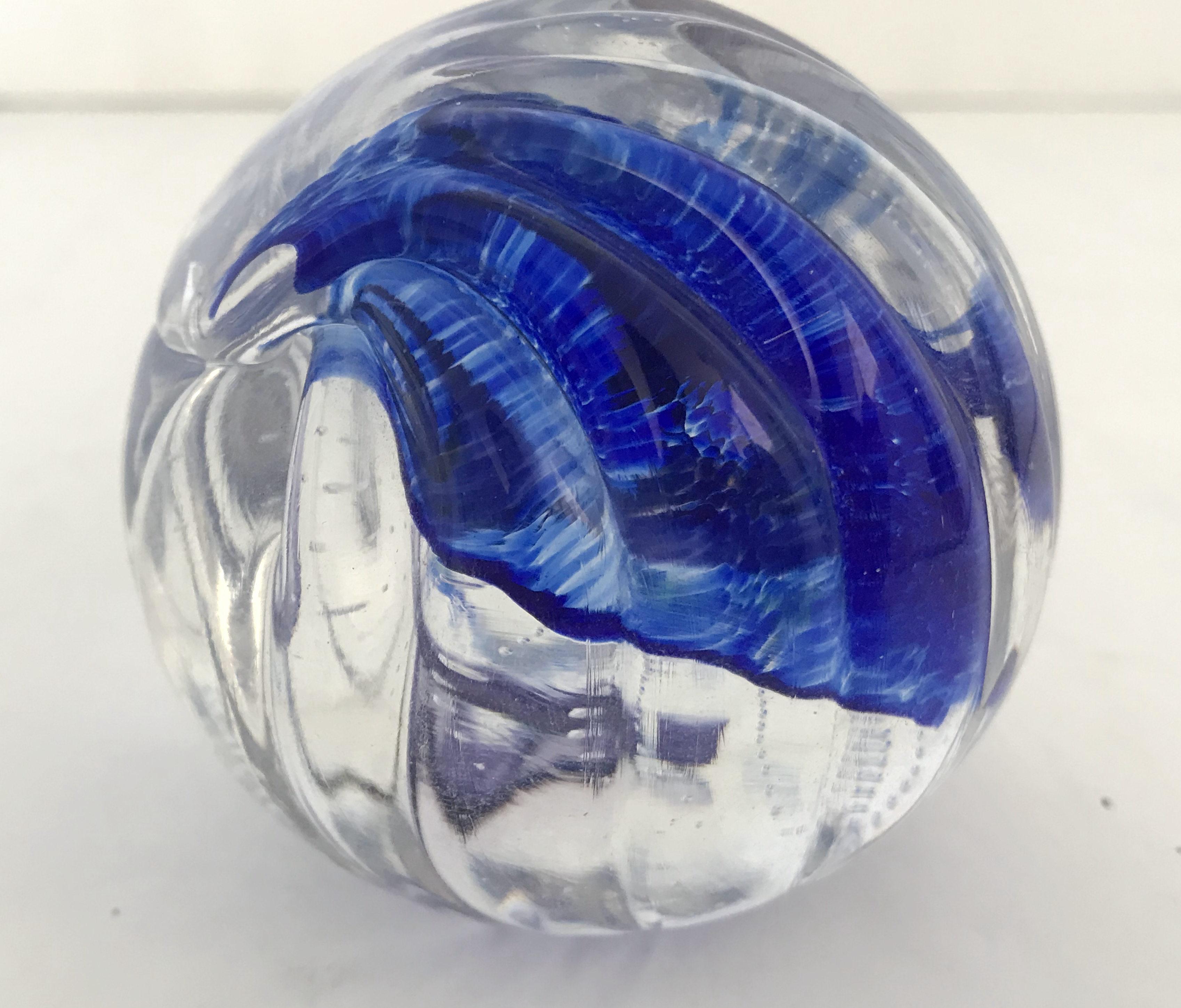 Contemporary Art Glass Paperweight For Sale