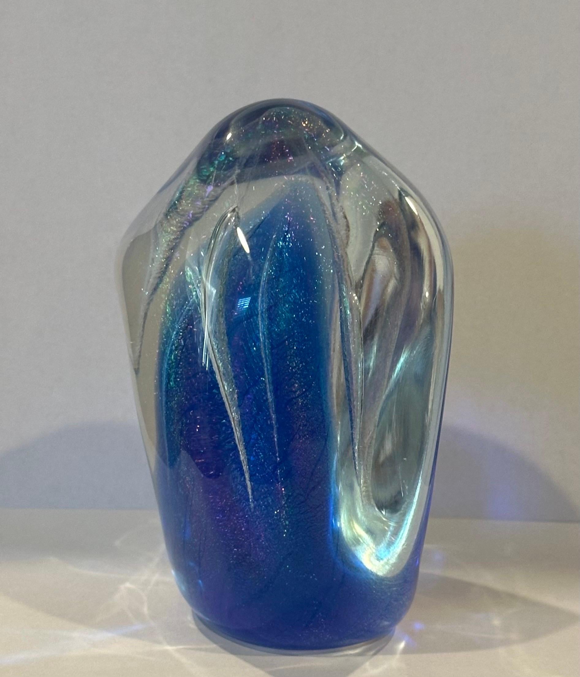 20th Century Art Glass Paperweight / Sculpture by Milropa Studio For Sale