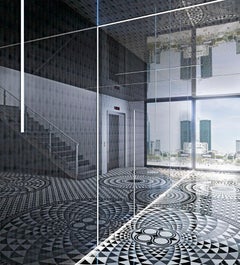 Art Glass Papiro Rust Decorative Panel for Multiple Uses Dimension Customizable