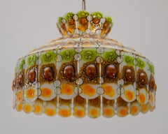 Art Glass Pendant designed by Felipe Delfhinger, FEDERS, 1970s