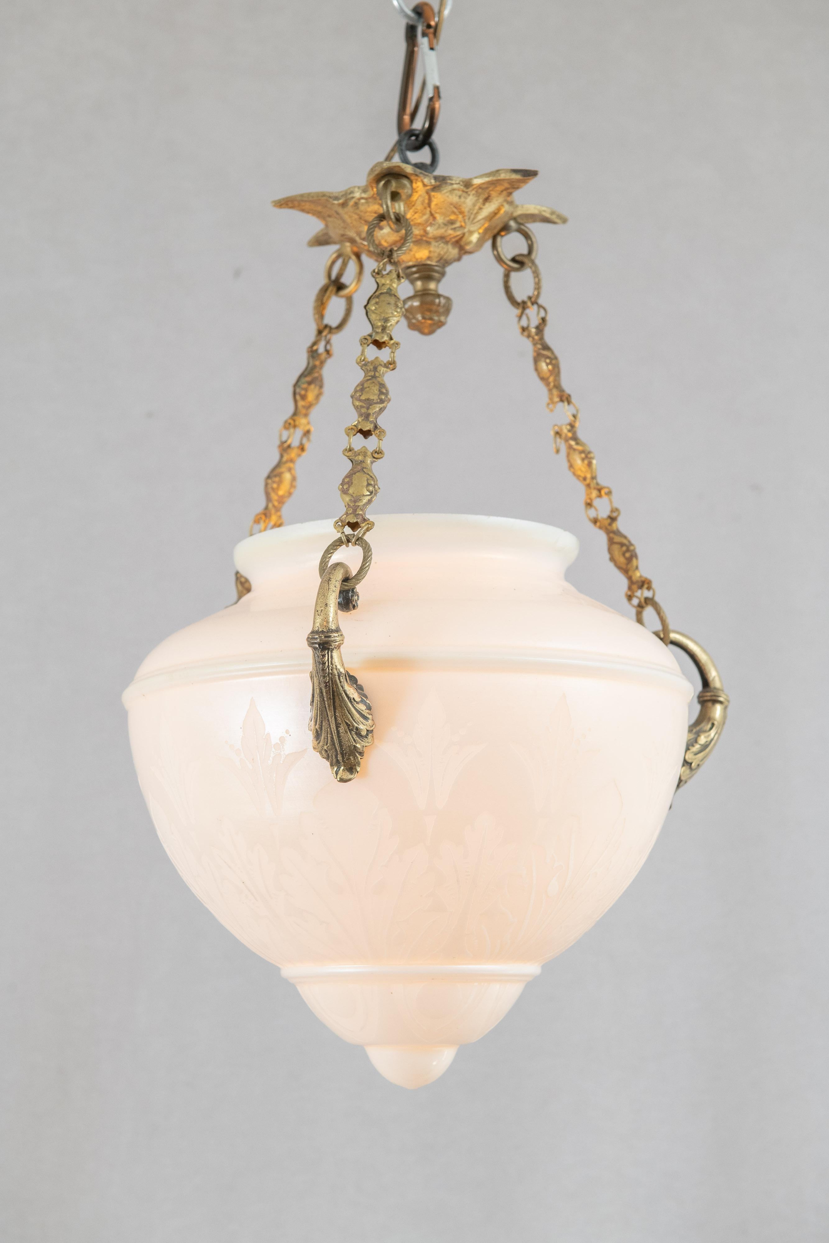 Fait main Pendentif en verre d'art Steuben Calcite, ca. 1910 en vente