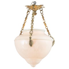 Art Glass Pendant, Steuben Calcite, ca. 1910