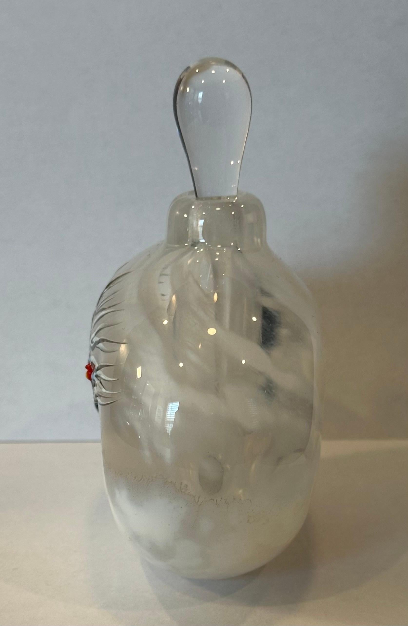 Bottiglia di profumo in vetro artistico con tappo di Matthew Buechner per Thames Glass in vendita 3