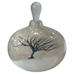 Art Glass Perfume Bottle with Stopper by Matthew Buechner for Thames Glass