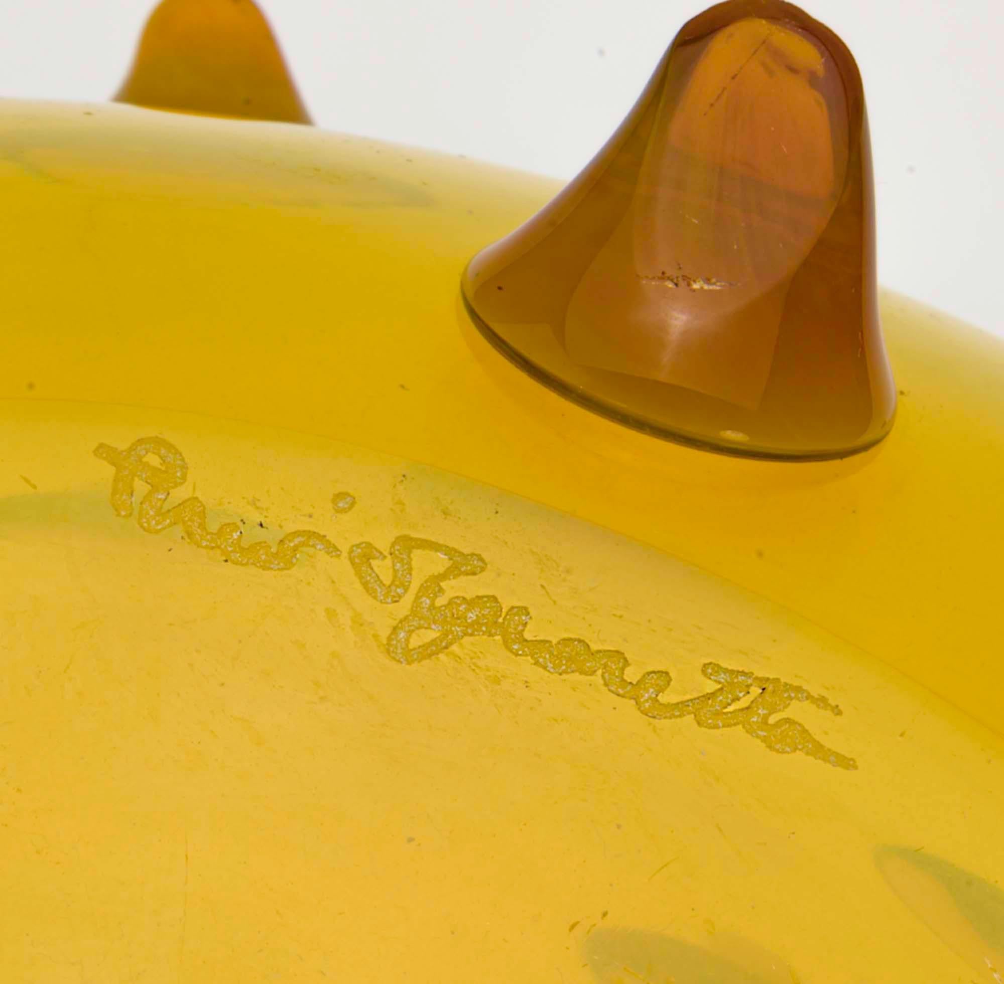 Pino Signoretto, sculpture d'un orbe jaune  en vente 4