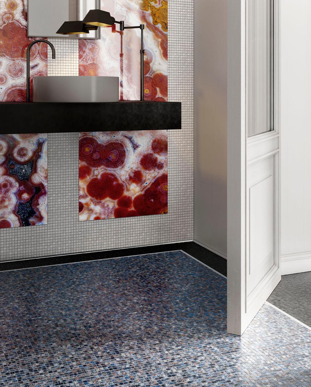Moderno Pannello decorativo in vetro Art Decor per molteplici usi Dimensione personalizzabile in vendita