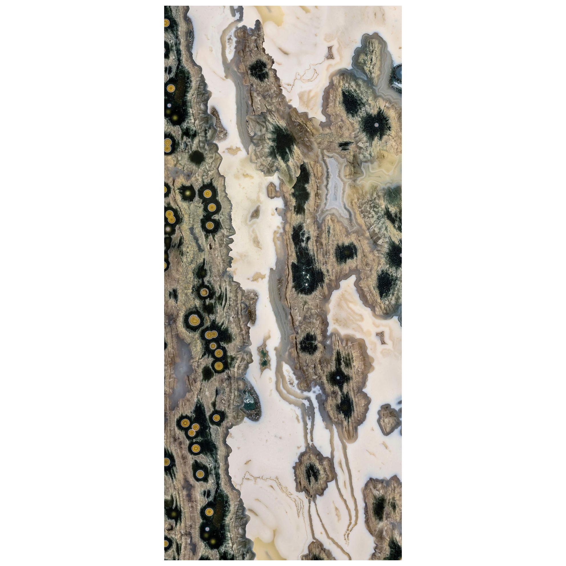 Art Glass River Decorative Panel for Multiple Uses Dimension Customizable