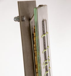 Lampe de table sculpturale en verre d'art par William Olivier pour Antiques Mc:: France 2009