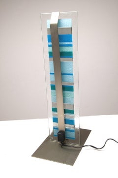 Art Glass Sculptural Table Lamp by William Olivier for Antiques Mc, France, 2009