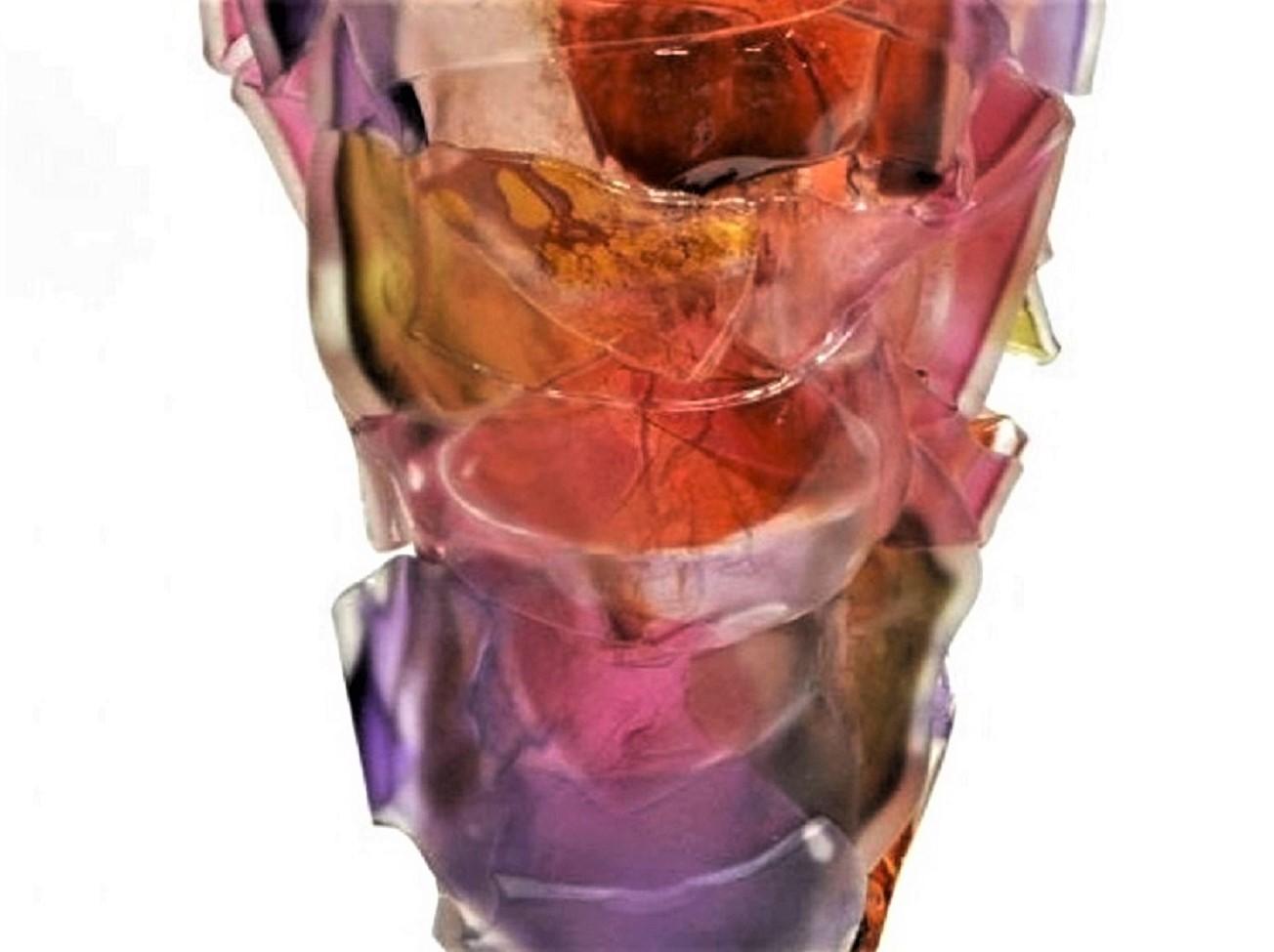 American Art Glass Sculpture by Caleb Nichols For Sale