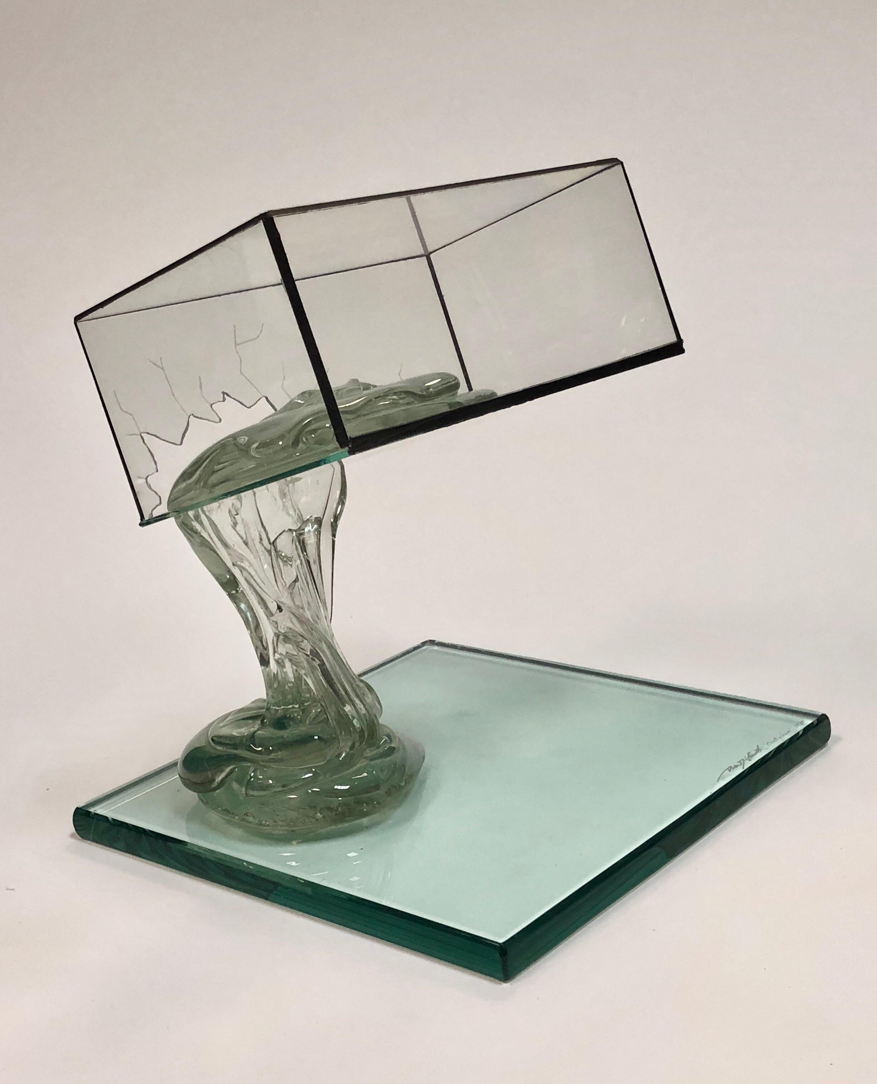 American Art Glass Sculpture by Drew Smith, 1980
