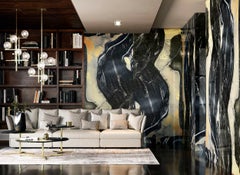 Art Glass Sepia Decorative Panel for Multiple Uses Dimension Customizable