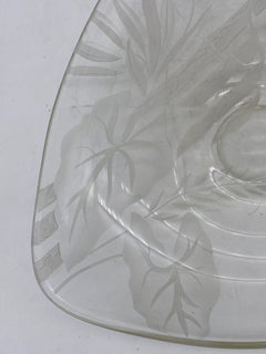 Art Glass Serving Plate by Dorothy C Thorpe