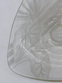 Art Glass Serving Plate by Dorothy C Thorpe