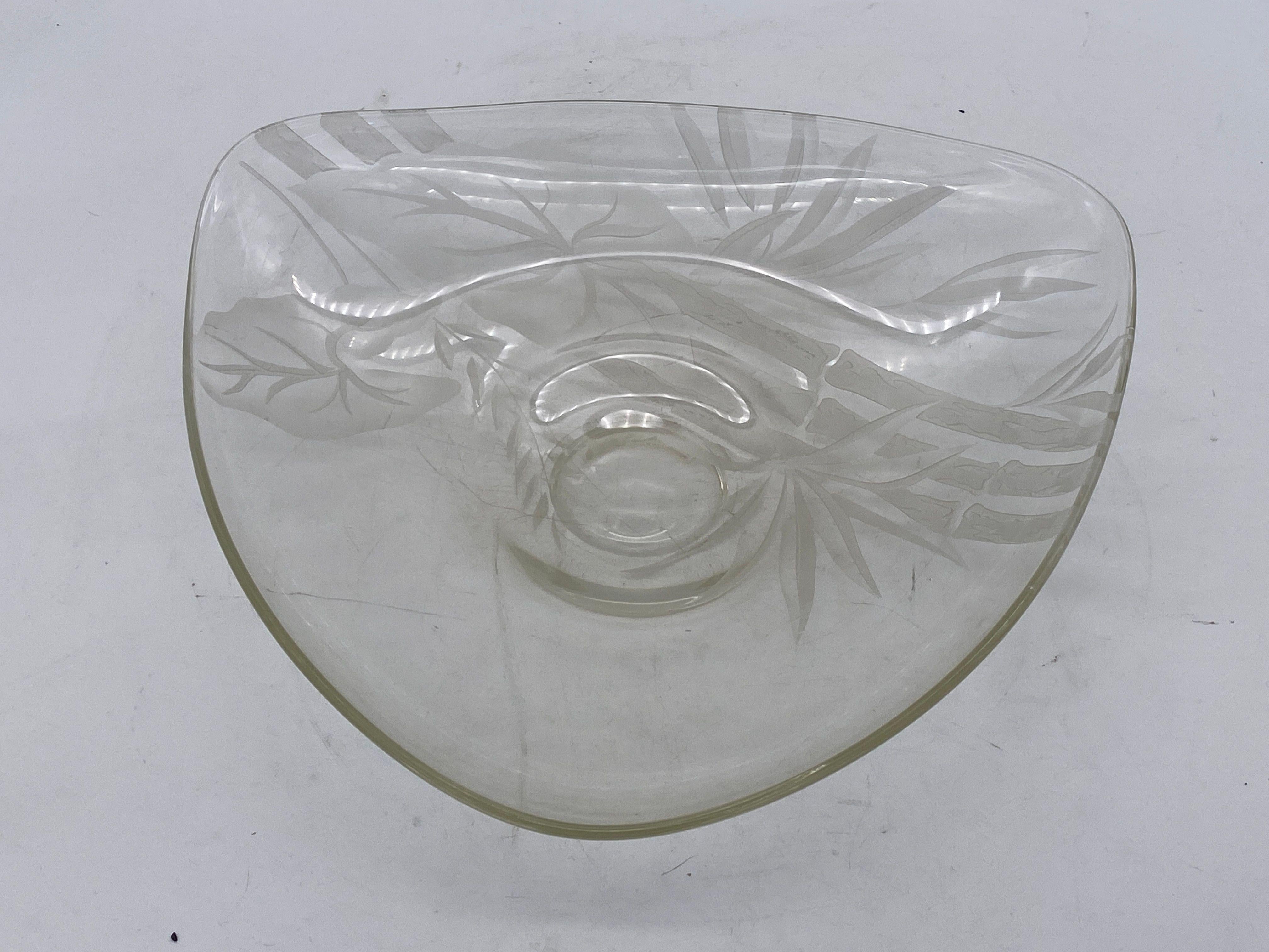 Art Glass Serving Plate by Dorothy C Thorpe 2