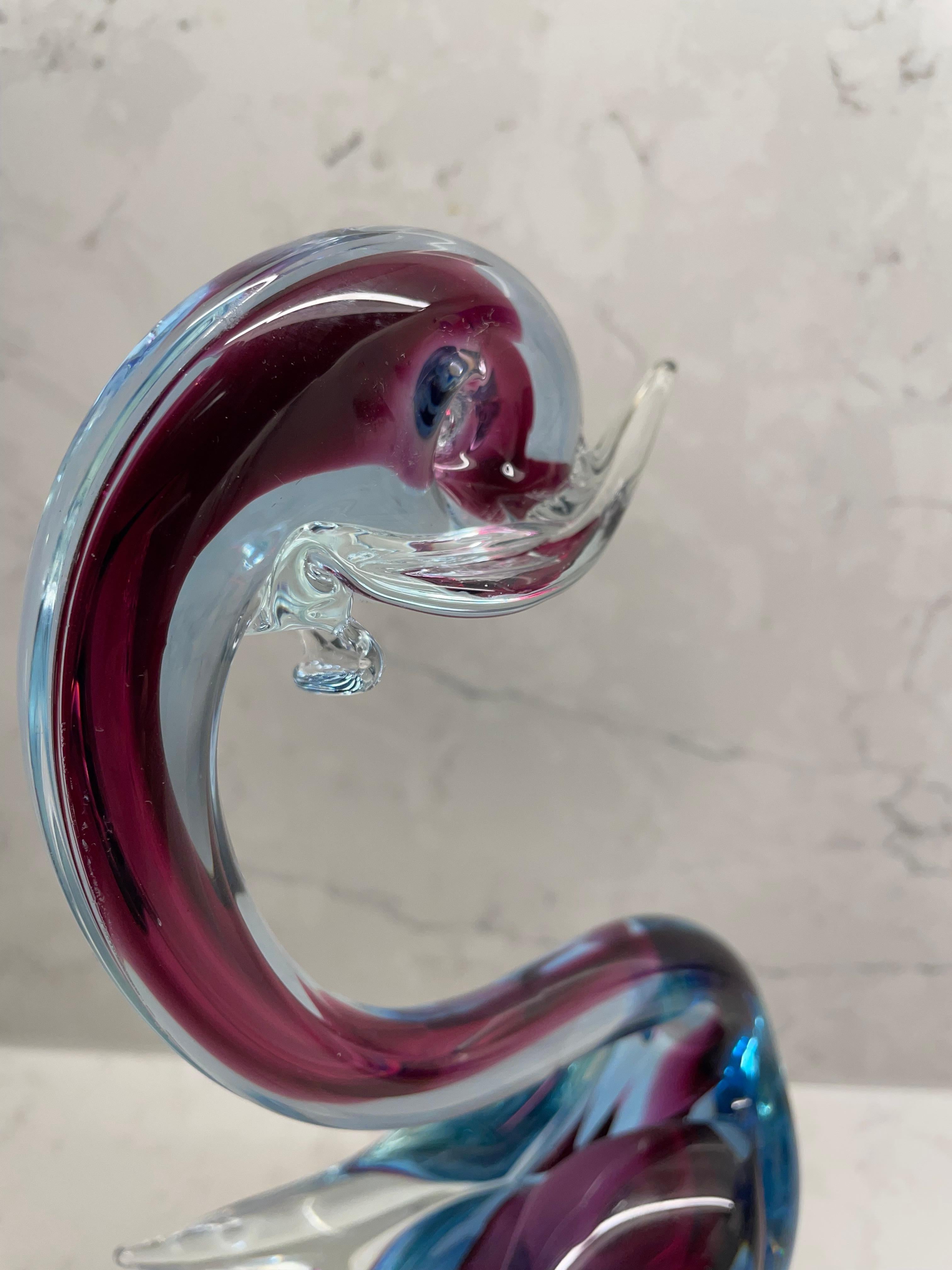 murano glass swan