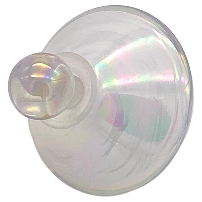 Retro Art Glass Spinning Top Perfume Bottle With Stopper For Sale