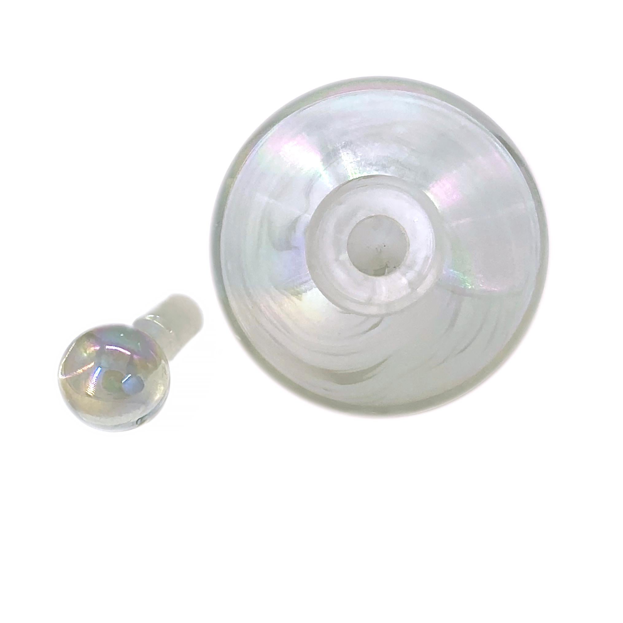 Art Glass Spinning Top Perfume Bottle With Stopper For Sale 1