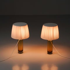 Art Glass Table Lamps, Sweden, 1960s
