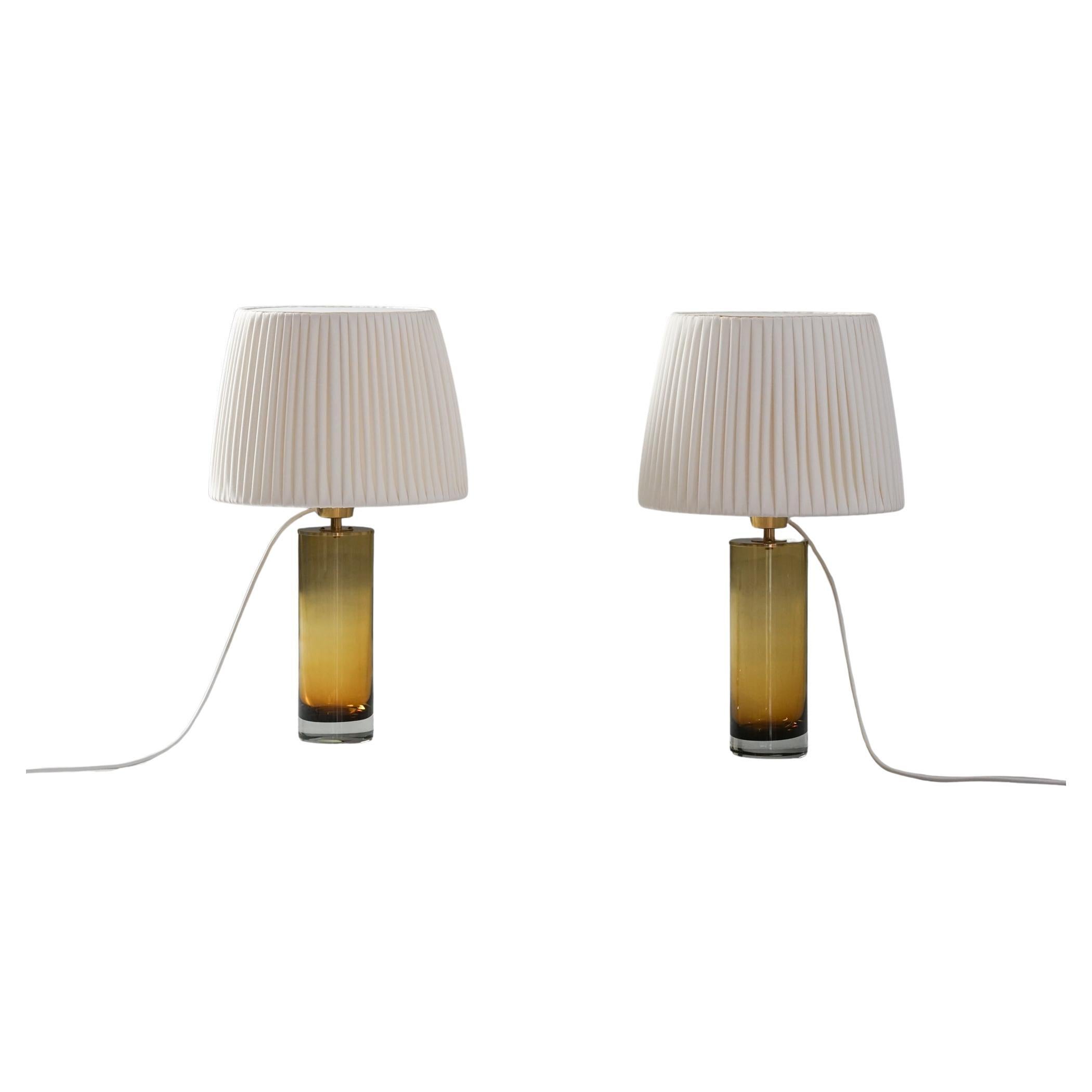 Art Glass Table Lamps, Sweden, 1960s