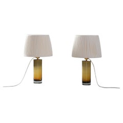 Art Glass Table Lamps, Sweden, 1960s