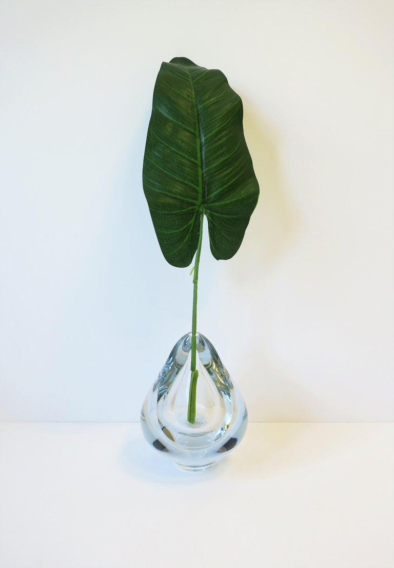 Modern Art Glass Teardrop Vase or Decorative Object For Sale