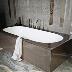 Art Glass Tela Brown Decorative Panel for Multiple Uses Dimension Customizable