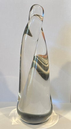 Art Glass Twist Sculpture by Maslach