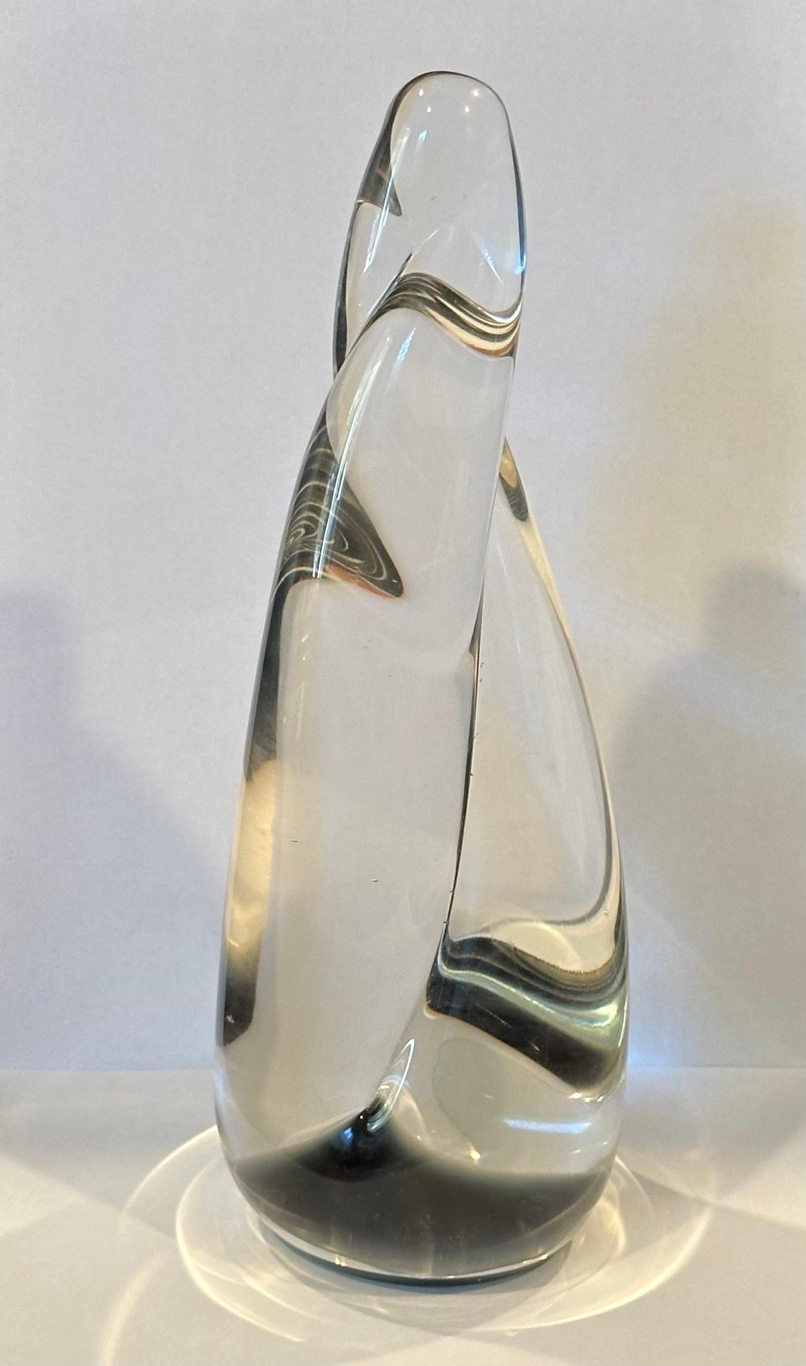 Moderne Sculpture en verre torsadé de Maslach en vente