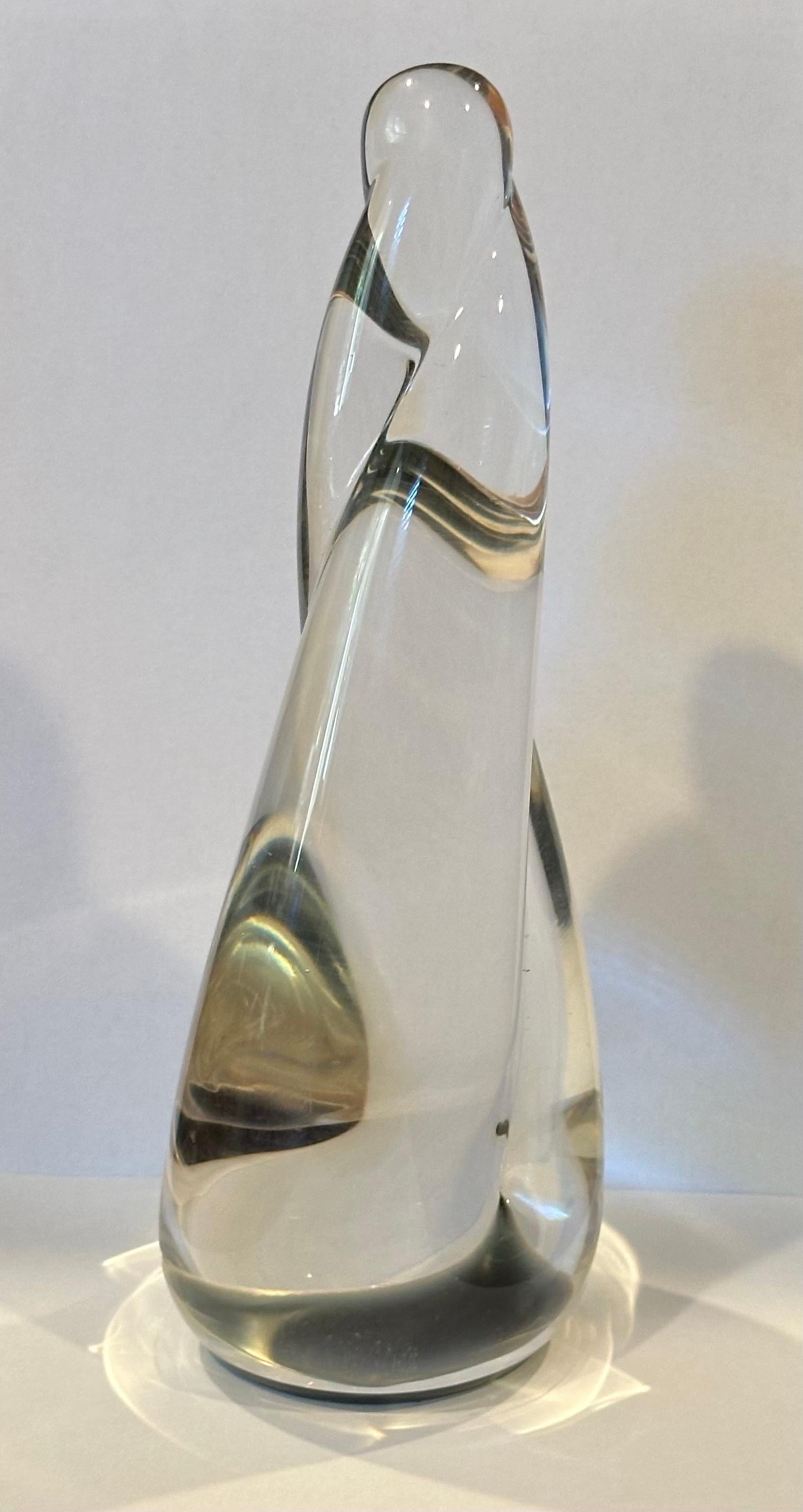 Américain Sculpture en verre torsadé de Maslach en vente