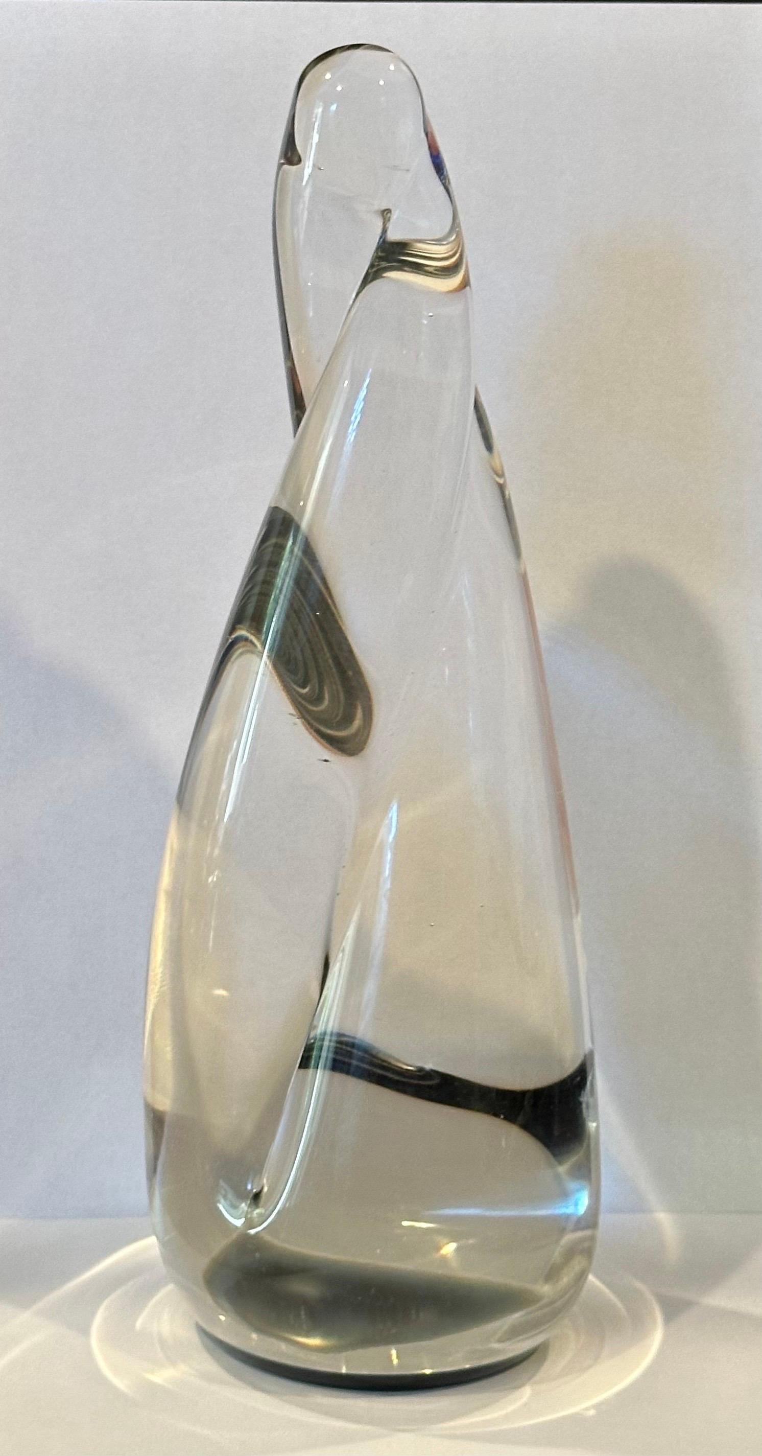 20ième siècle Sculpture en verre torsadé de Maslach en vente