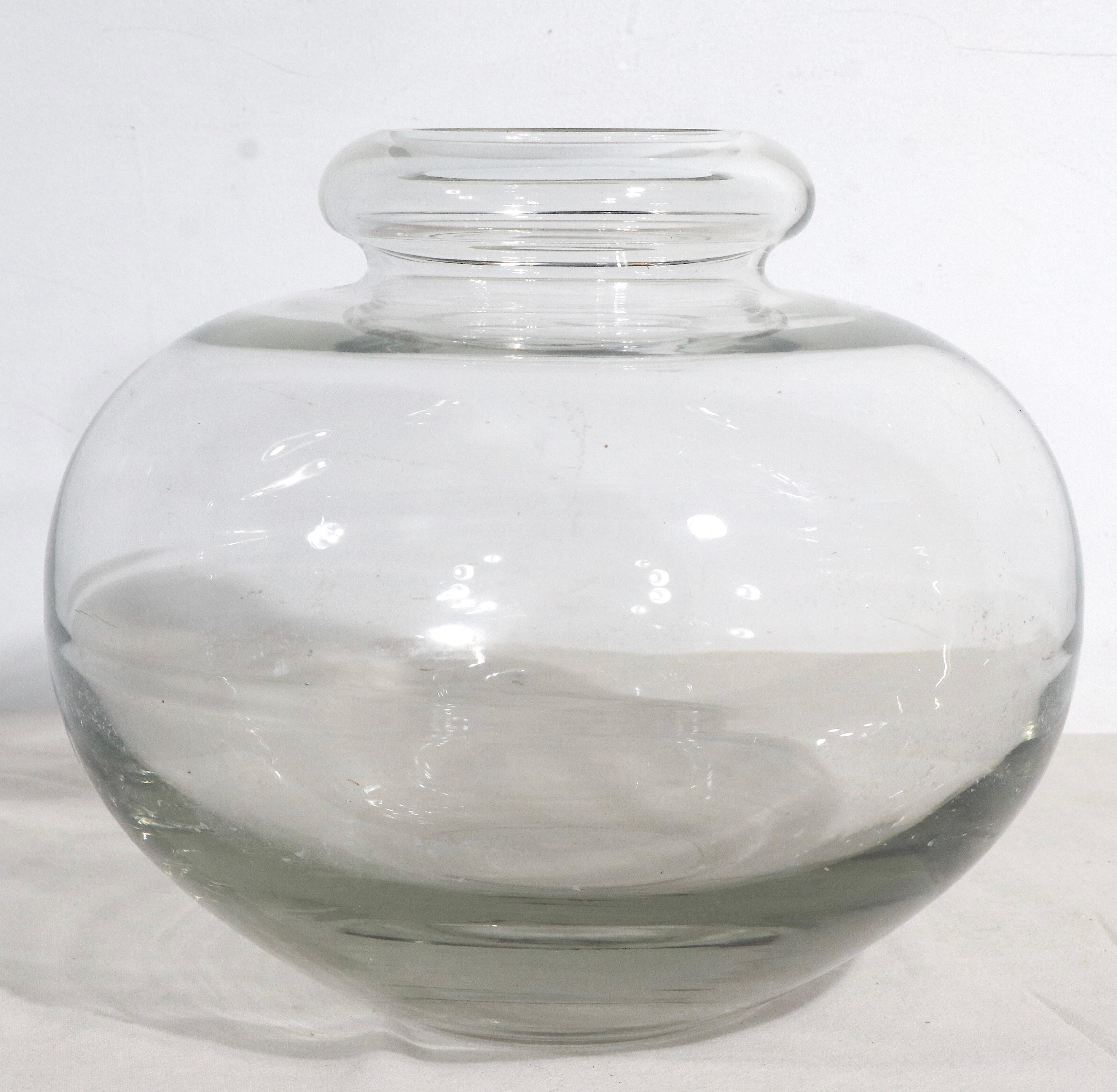 Mid-Century Modern Vase en verre d'art Att. à D. A. Copier pour Leerdam en vente