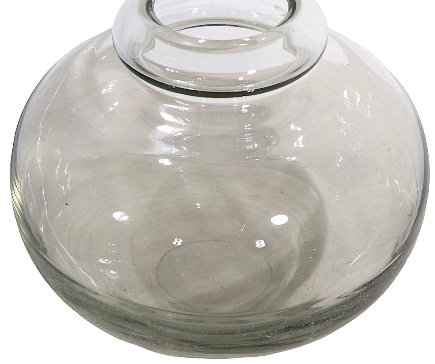 Vase en verre d'art Att. à D. A. Copier pour Leerdam en vente 1