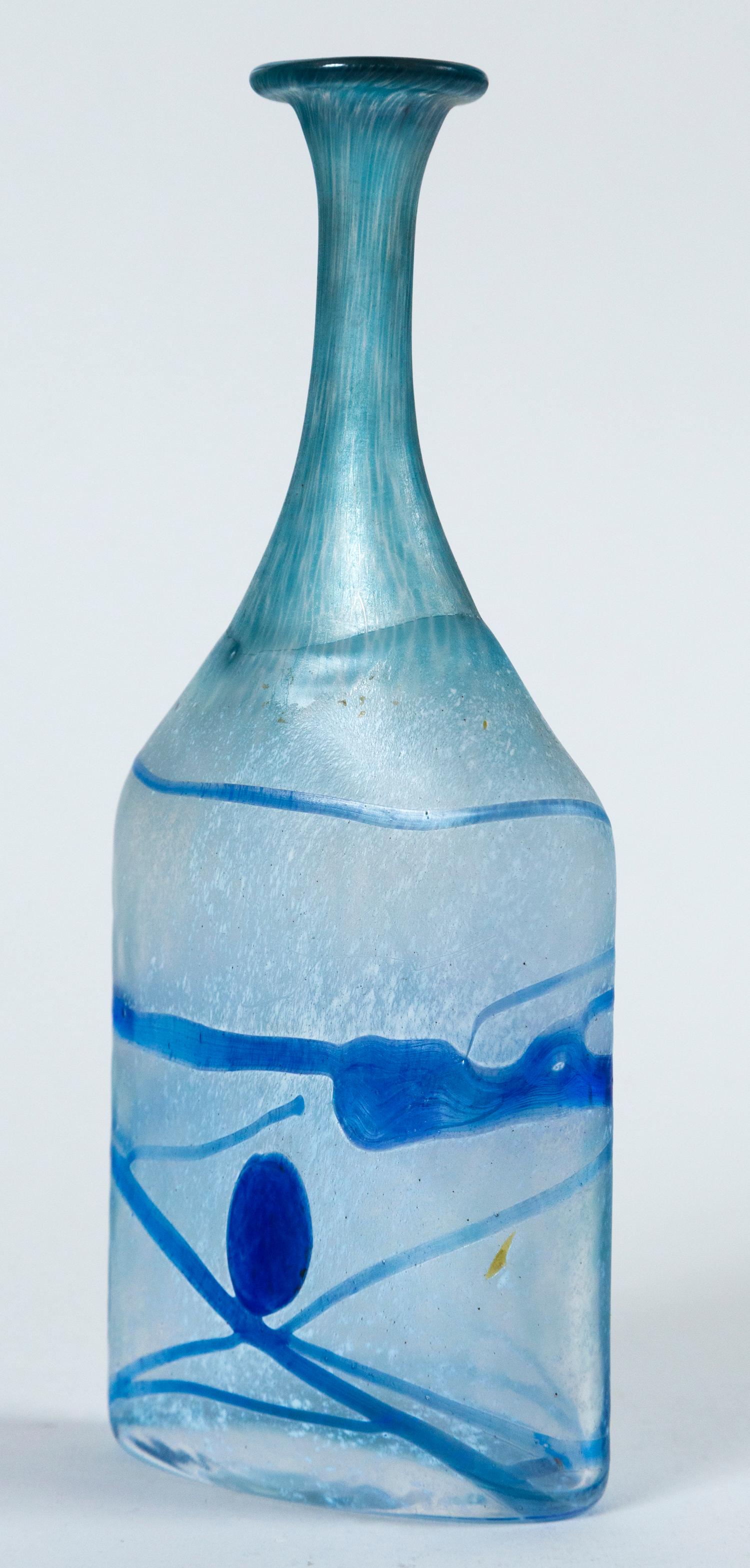 Suédois Vase en verre d'art, Bertil Vallien, Kosta Boda, Suède, datant d'environ 1970 en vente