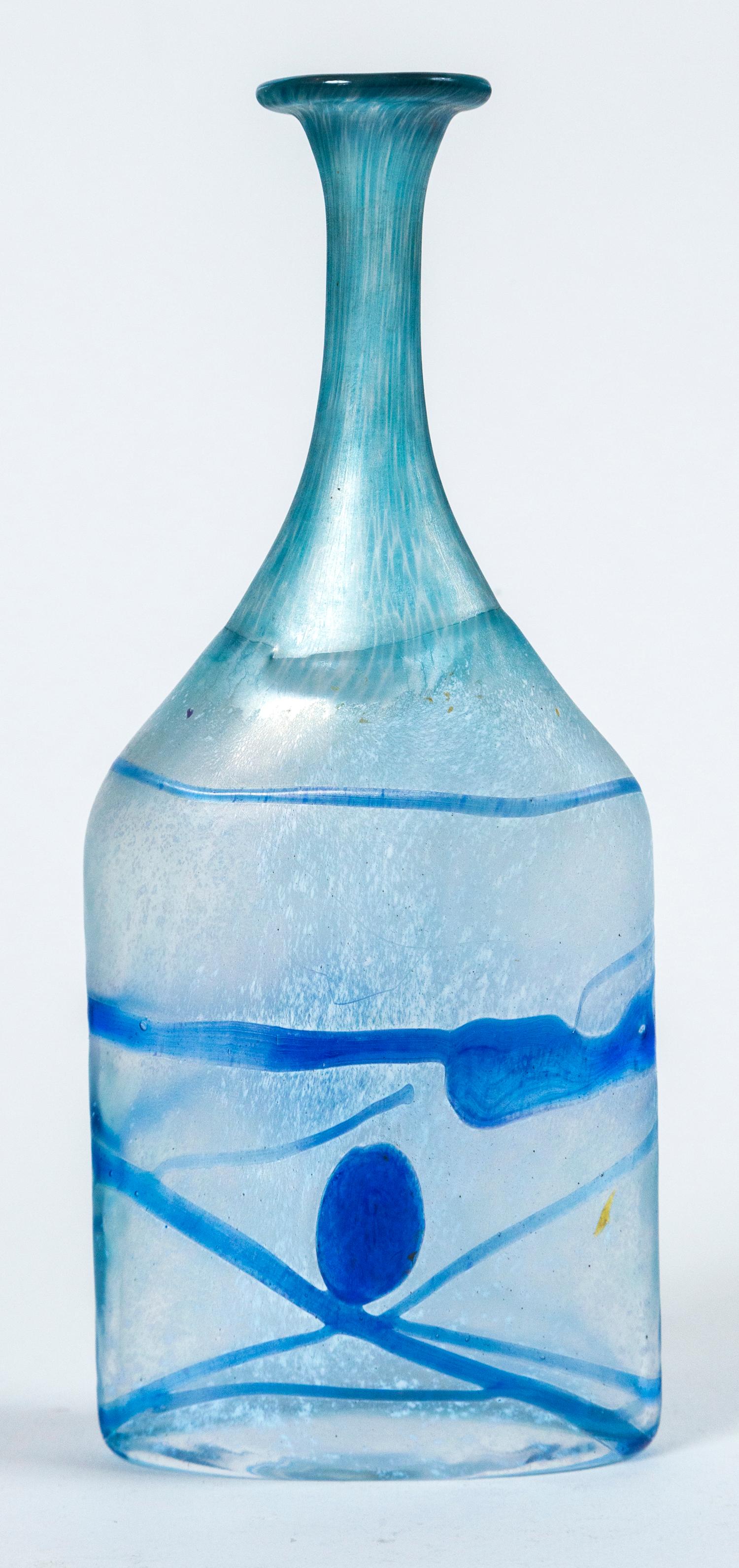 Dépoli Vase en verre d'art, Bertil Vallien, Kosta Boda, Suède, datant d'environ 1970 en vente
