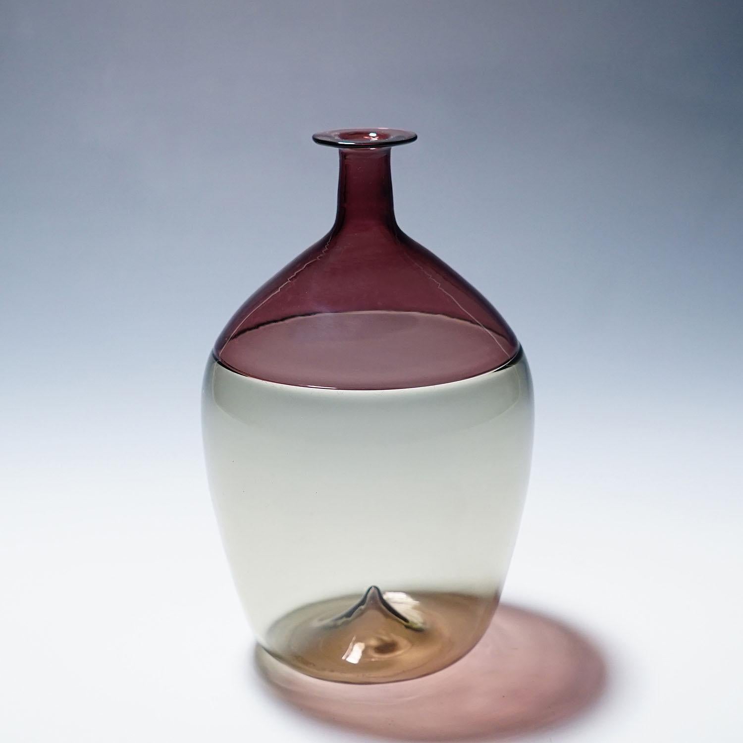 Italiano Vaso in vetro artistico 'Bolle' di Tapio Wirkkala per Venini, Murano 1966 in vendita