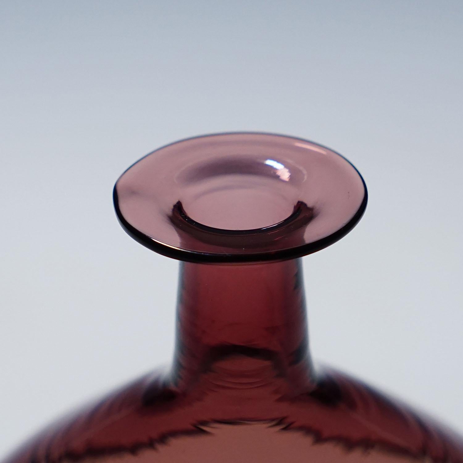 Vaso in vetro artistico 'Bolle' di Tapio Wirkkala per Venini, Murano 1966 In condizioni buone in vendita a Berghuelen, DE