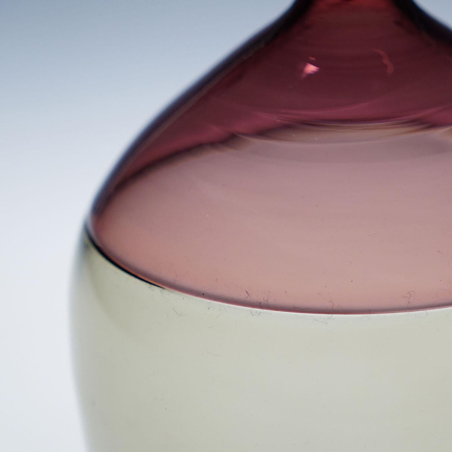 Metà XX secolo Vaso in vetro artistico 'Bolle' di Tapio Wirkkala per Venini, Murano 1966 in vendita
