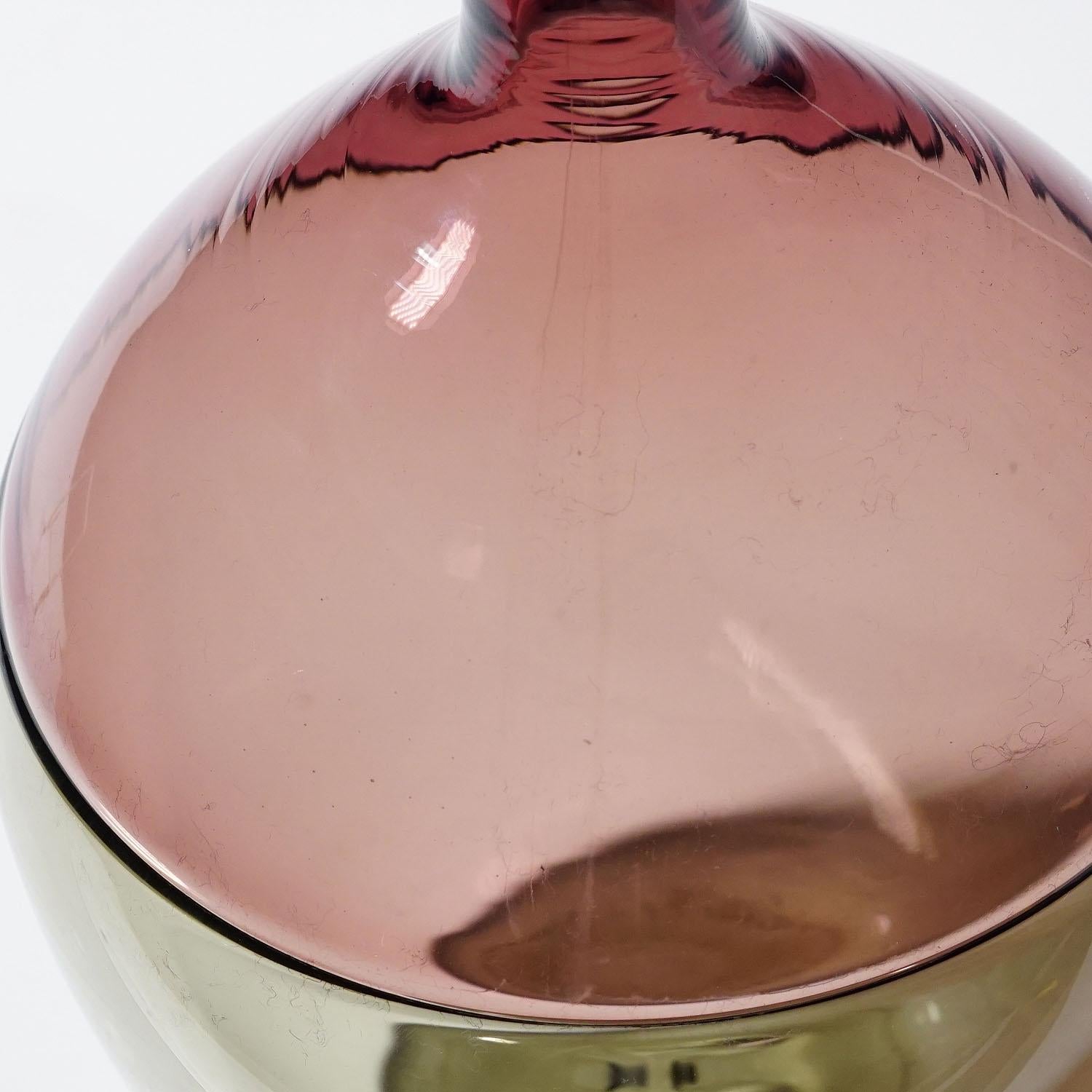 Vaso in vetro artistico 'Bolle' di Tapio Wirkkala per Venini, Murano 1966 in vendita 1