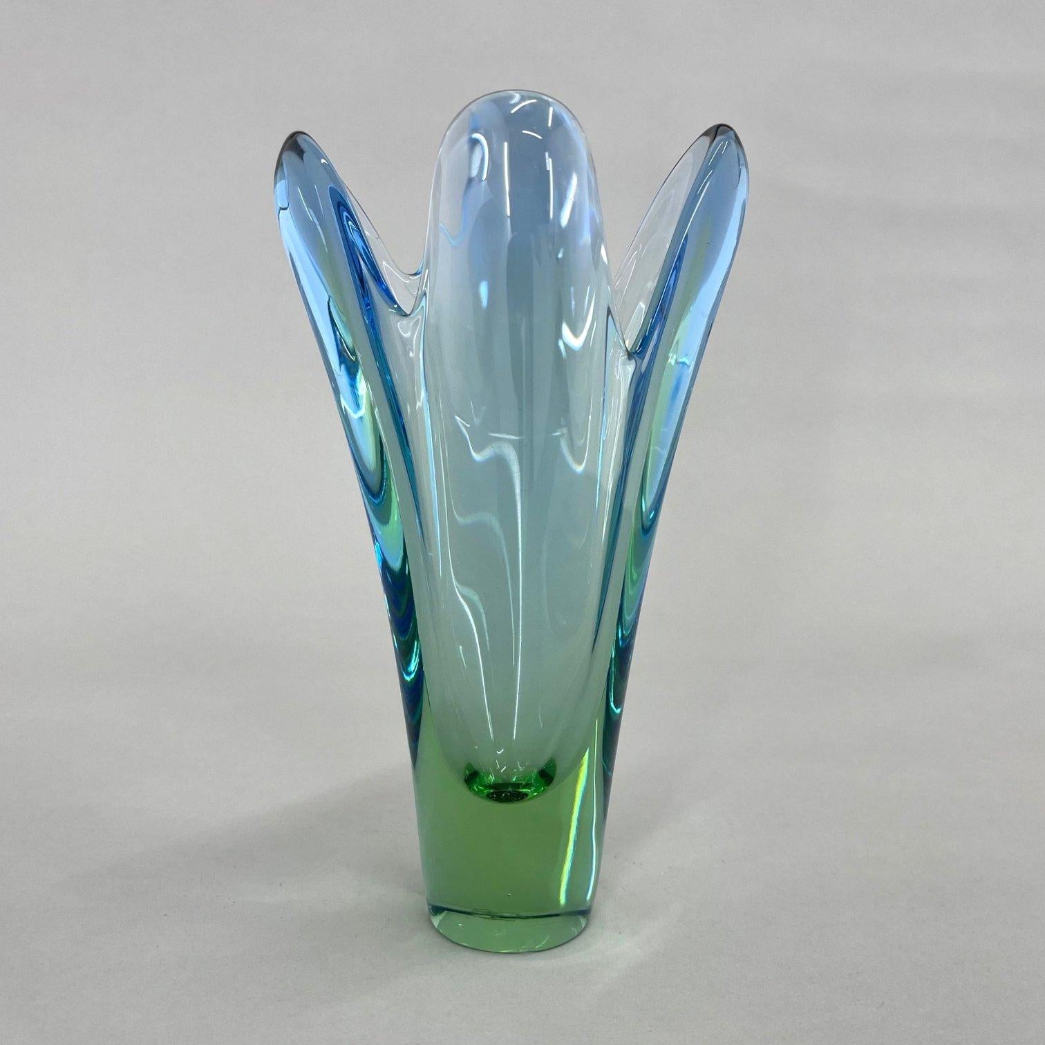 Mid-Century Modern Art Glass Vase by Designer Josef Hospodka, 1960's