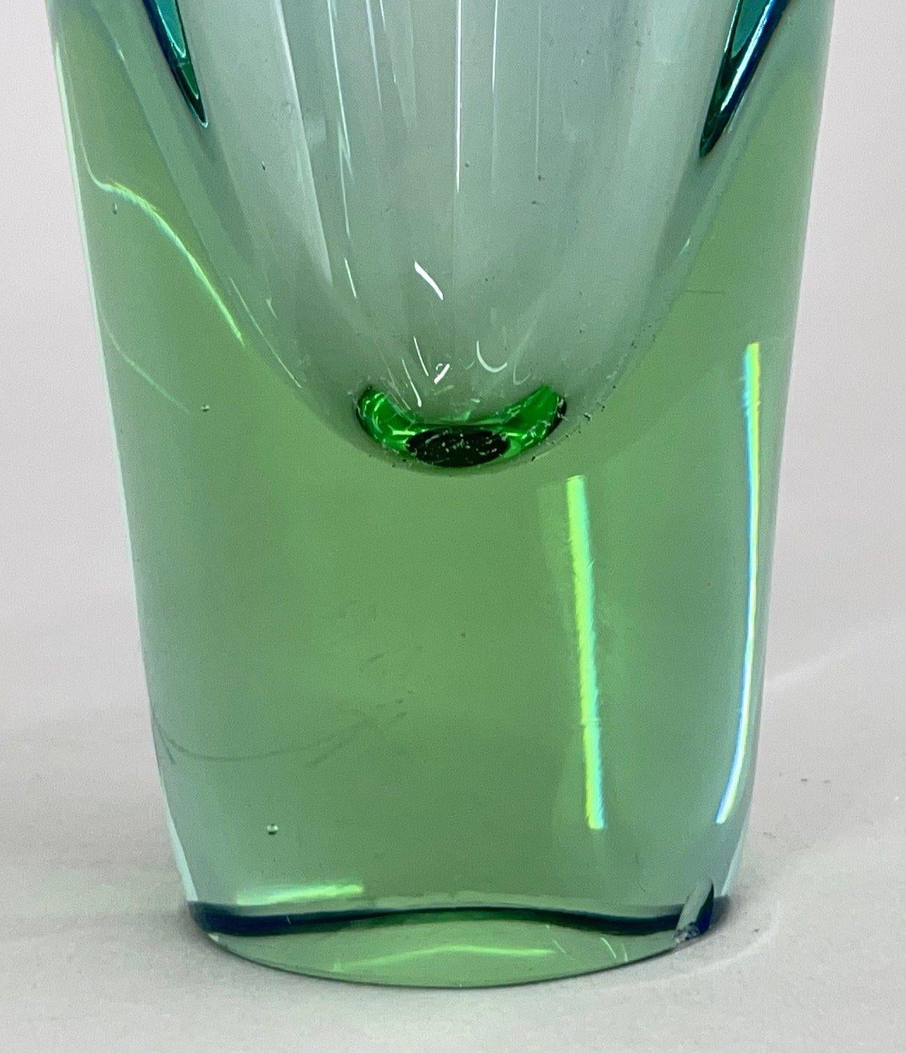Art Glass Vase by Designer Josef Hospodka, 1960's 1