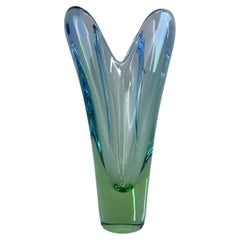 Retro Art Glass Vase by Designer Josef Hospodka, 1960's
