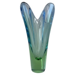 Art Glass Vase by Designer Josef Hospodka, 1960's