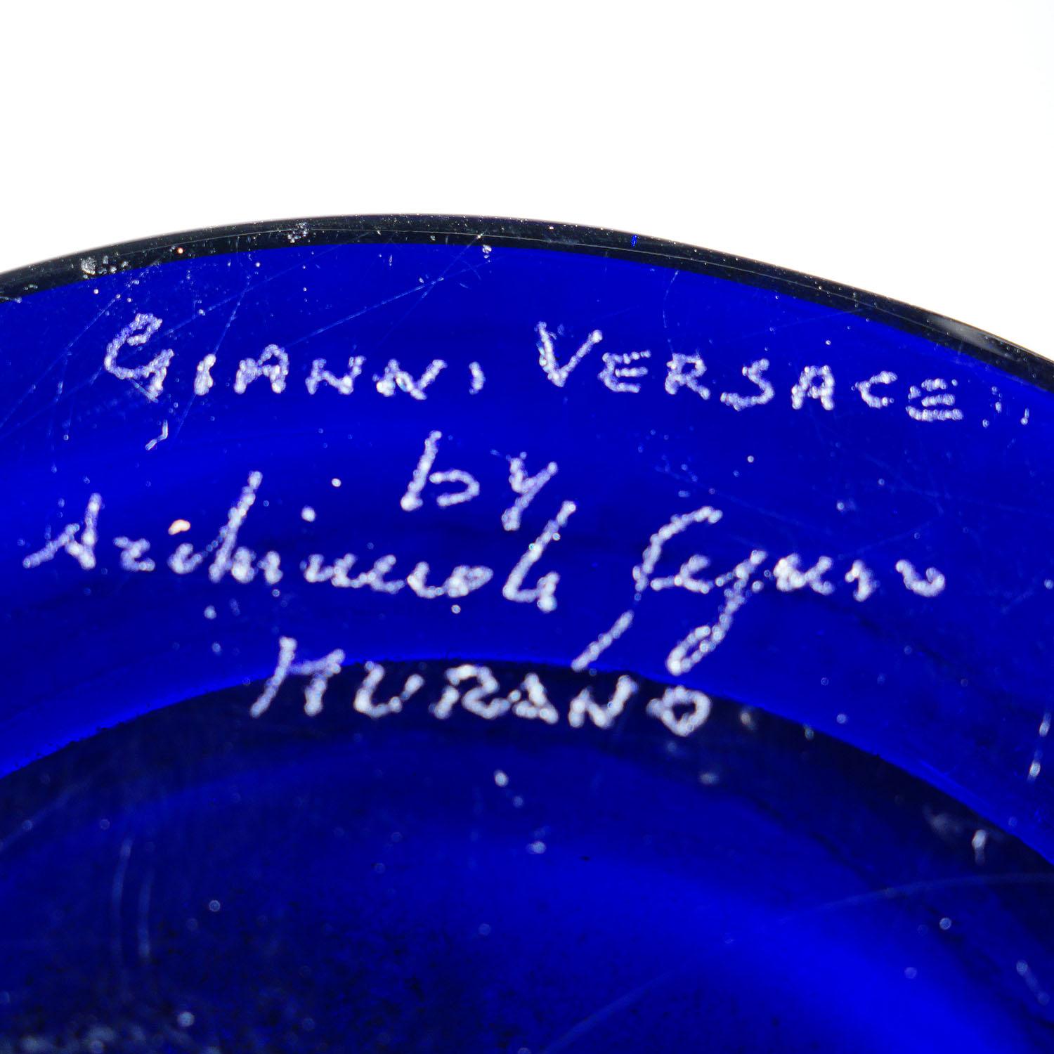 Vase en verre d'art de Gianni Versage pour Vetreria Archimede Seguso, vers 1990 en vente 2