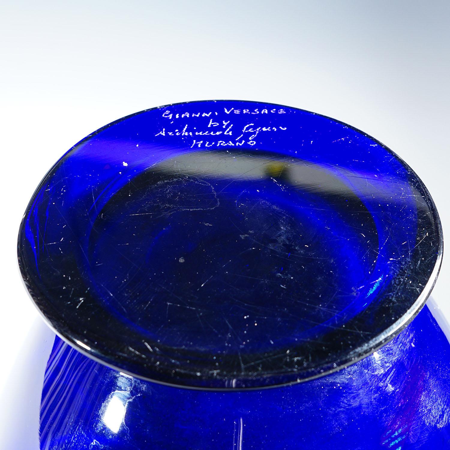 Vase en verre d'art de Gianni Versage pour Vetreria Archimede Seguso, vers 1990 en vente 1